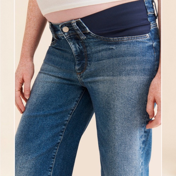 DL1961 Hepburn Wide Leg Jeans Maternity - Picture 2 of 3